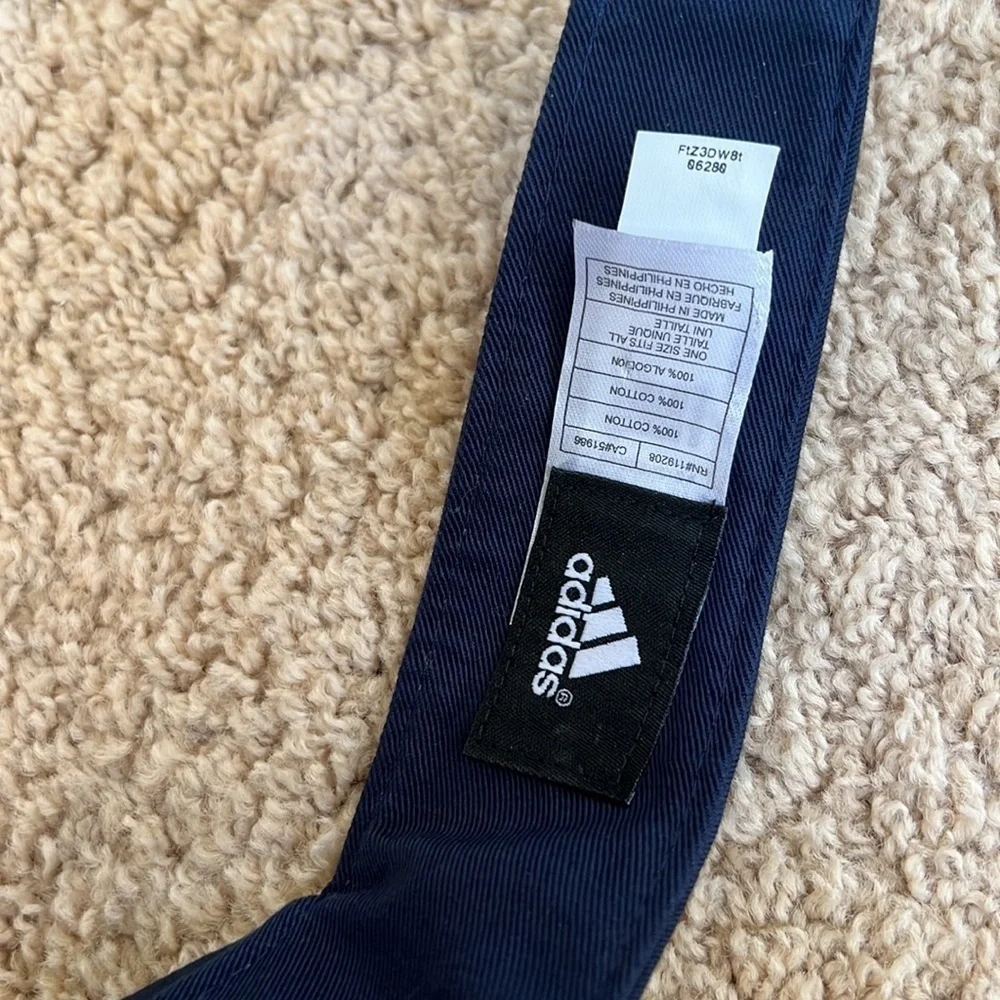 Adidas mens navy OS lite visor hat.